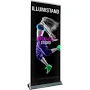 Illumistand Light-Up Retractable Banner Stand • Double-Sided Single-Sided Graphic w/ Blank Back