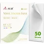 A-SUB Waterproof Glossy Vinyl Sticker Paper for Inkjet Printer 50 Sheets