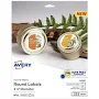 2-1/2" Round Matte White Labels