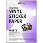 A4 Matte White Vinyl Sticker Paper | Water-Resistant Inkjet 10 SHEETS