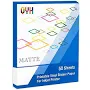 Printable Vinyl Sticker Paper for Inkjet Printer Matte Labels 50 Sheets for Cricut 8.5 inchx11 inch White Waterproof