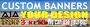 Custom Vinyl Banner 10ft x 3ft Full Color Custom Printed Banner Full Kit