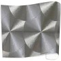 Engine Turned Holographic Vinyl by Schein Holographics 24 in x 30 yds / Large Silver