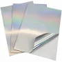 Wholesale Holographic Vinyl Printable Waterproof Sticker Printing A4 ize full heet Paper Material elf-Adhesive Blank Label for Inkjet,100 Sheets