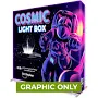 GRAPHIC ONLY - BACKLIT - 8ft. X 89"H Cosmic SEG Replacement Fabric Both FRONT and BACK