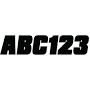 Hardline Products Vinyl Letter/Number Set