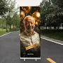 32-inch X 79-inch / 80cm X 200cm Customizable DIY & PVC Roll-Up Banner Display Stand - Lightweight Electric Indoor/Outdoor Decor for Birthdays,