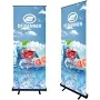 80X200cm Custom Portable Black Diamond Roll up Banner Pull up Banners Backdrop Display for