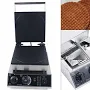 LYNICESHOP Egg Roll Machine, 1750W110v Commercial Nonstick Electric Dutch Stroopwafels Baker Maker Machine Electric Waffle Iron, Temperature and Time