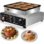 Mini Pancakes Maker Machine, Dutch Mini Pancake Griddle, 9 Holes 76mm Diameter Dorayaki Baker