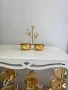 2 Compartment Cookie Holder decorated with lotus flowers