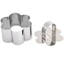 Metal Flower Shaped Biscuit Cookie Cake Bakery Cutter Mold Set