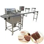 Wholesale chocolate making machine for mall line chocolate making line cake enrobing machine,1 Set