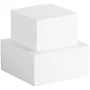 Baker's Lane 4" Foam 2-Piece Square Cake Dummy Kit