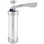 M Buder Deluxe Aluminum Alloy Cookie Press Maker Kit, Manual Biscuits Press Machine with 20 Decorating Molds and 4 Icing Nozzles, Silver Baking