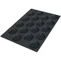 Silikomart SQ051 18-Compartment Flexible Silicone Round Waffle Baking Mold