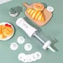 Electric Cookie Press Gun with 12 Cookie Discs and 4 Icing Nozzles