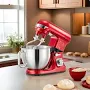 Fohere Stand Mixer Double Dough Hook 5.5Qt 6+P Speeds Tilt-Head Electric Standing Mixer With Wire Whip