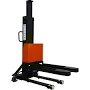 Ballymore, Self Lifting Stacker, 1100lb Capacity, 54Inch Lift, Capacity 1100 lb, Raised Height 118 in, Lowered Height 66 in, Model BALLYPAL SLS-54