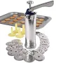 As Image Stainless Steel Cookie Press Set with 20 Cookie Discs