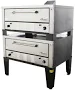 Peerless CW42B - Bake and Roast Gas Deck Ovens with Two 7" High Decks and 42"W x 32"D Steel Deck Interior