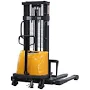 TORY CARRIER 3300 lbs. Straddle Stacker Semi Electric Stacker 118 in. Lift Electric Pallet Stacker with Adjustable Forks and Legs