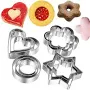12pcs Cookie Cutter Set Stainless Steel Cake Mold Flower/star/heart