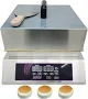 Electric Dorayaki Baker Pancake Making Machine Non-Stick Pancake and Waffle Maker Commercial Stainless Steel Single Station Muffin Machine Time and