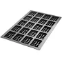 Silikomart SQ052 20-Compartment Flexible Silicone Square Waffle Baking Mold