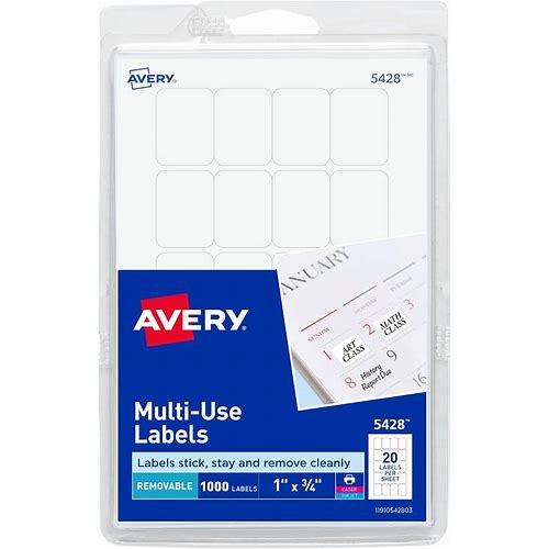 Self-Adhesive Removable Labels, …