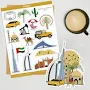 Dubai Sticker Sheet Scrapbooking Planner Sticker Journal Sticker