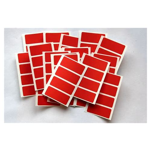 80 Red Stickers - Sticky Coloured …