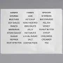 Choice Adhesive Label Sheets for Organizer Bins, Condiment Organizers, and Flatware Organizers - 2/Pack