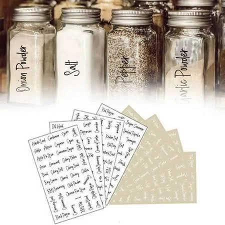 Spice Jar Labels