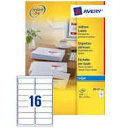 Avery J8162-100 White Self-adhesive label addressing label