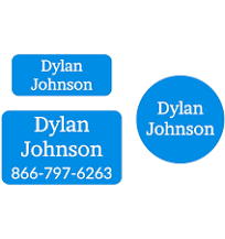 Personalized Clothing Labels Pack - One Color Clothing Labels Pack - Indigo by Name Bubbles