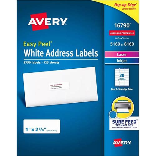 Avery Easy Peel Address Labels, …