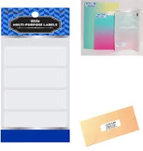 24pk Blank White Labels Price Stickers Self Adhesive Name Number Tags 768 Sheets