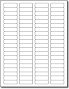 Removable Labels 1 3/4" x 1/2
