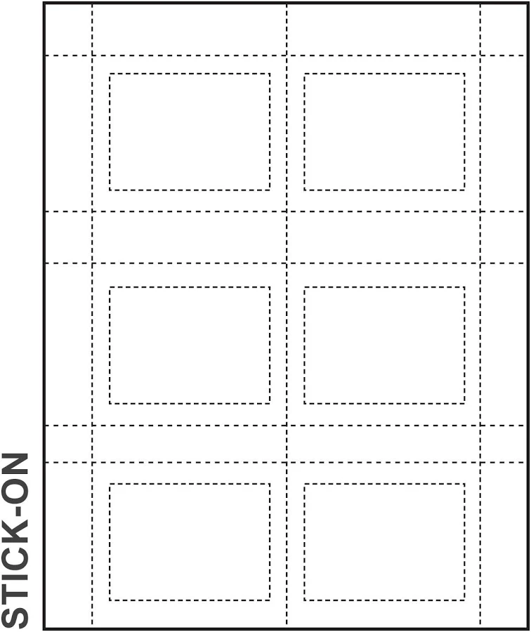 Stick-On Paper Name Tag Insert