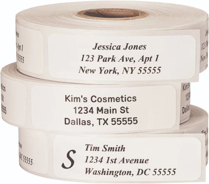 Roll of 500 Address Labels (Clear)