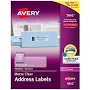 Avery Matte Clear Easy Peel Address Labels 5662