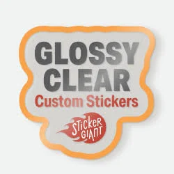 250 Custom Glossy Clear Stickers - QTY: 250 | Weatherproof | StickerGiant