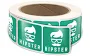 250 Gloss Laminated Roll Stickers 2" x 2"