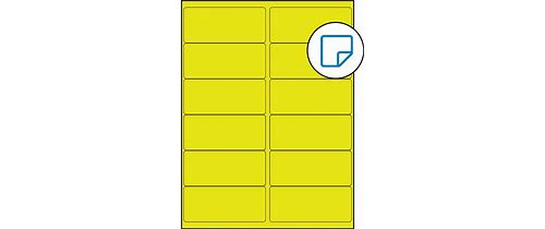 4 X 1.75 Fluorescent Yellow Recta…