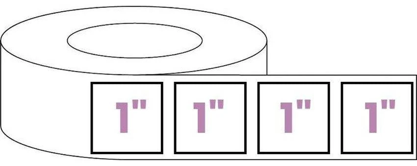 MJ Wholesale Square Blank Roll White Gloss Premium BOPP Labels