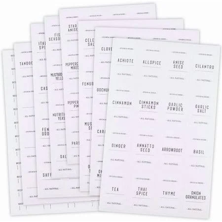 Spice Labels Stickers