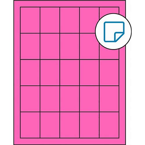 1.5 X 2 Fluorescent Pink Rectang…