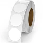 White Circle Thermal Labels Vinyl 1 Inch Self-adhesive Round Stickers