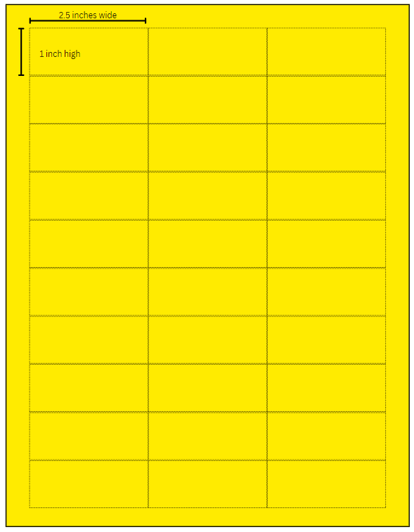 16LP Blank Laser Print Label